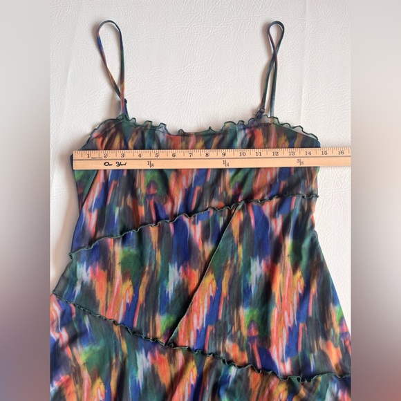 Urban Outfitters Moxie Multi Mesh Mini Slip Dress M - Picture 5 of 11